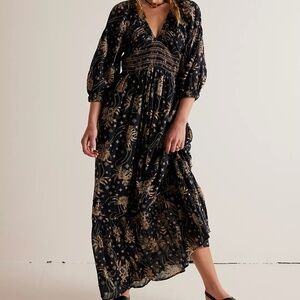 Free People Golden Hour Maxi Dress Size M
